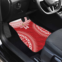 Custom Tonga Mate Maa Car Mats Go Champions Tongan Ngatu - Red