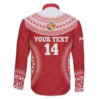 Custom Tonga Mate Maa Family Matching Tank Maxi Dress and Hawaiian Shirt Go Champions Tongan Ngatu - Red LT14 - Polynesian Pride