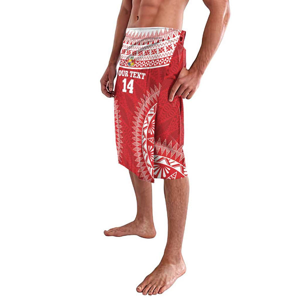 Tonga Lavalava Tongan Pattern Blithesome Version Red Ver.02 LT13 main image 0