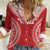Custom Tonga Mate Maa Women Casual Shirt Go Champions Tongan Ngatu - Red