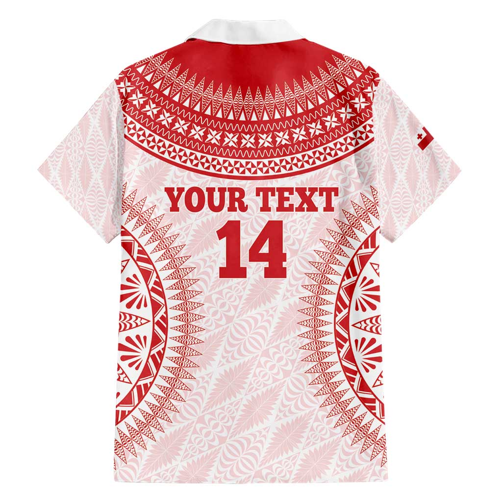 Custom Tonga Mate Maa Family Matching Short Sleeve Bodycon Dress and Hawaiian Shirt Go Champions Tongan Ngatu - White LT14 - Polynesian Pride