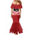 Custom Mate Maa Tonga XIII Family Matching Mermaid Dress and Hawaiian Shirt Tongan Kupesi Ngatu - Rugby Style