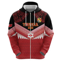 Custom Mate Maa Tonga XIII Hoodie Tongan Kupesi Ngatu - Rugby Style