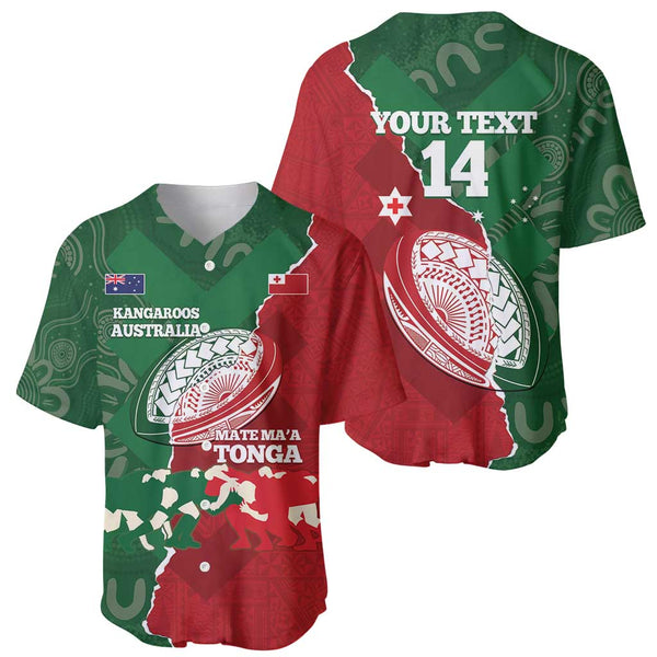 (Custom Personalised) Kolisi Tonga High School Baseball Jersey Tongan Ngatu Pattern Ver.02 LT14 main image 1