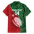 Custom Tonga And Australia Rugby Family Matching Tank Maxi Dress and Hawaiian Shirt Mate Maa Tongan Ngatu Mix Kangaroos Aboriginal