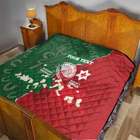 Custom Tonga And Australia Rugby Quilt Mate Maa Tongan Ngatu Mix Kangaroos Aboriginal LT14 - Polynesian Pride
