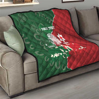 Custom Tonga And Australia Rugby Quilt Mate Maa Tongan Ngatu Mix Kangaroos Aboriginal LT14 - Polynesian Pride