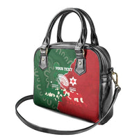 Custom Tonga And Australia Rugby Shoulder Handbag Mate Maa Tongan Ngatu Mix Kangaroos Aboriginal LT14 - Polynesian Pride