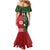 Custom Mate Maa Tonga And Kangaroo Australia Family Matching Mermaid Dress and Hawaiian Shirt Tongan Kupesi Mix Aboriginal Art