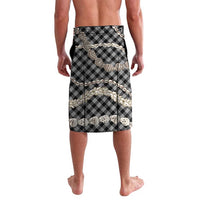 Black Aloha Hawaii Shell Lei Lavalava Palaka Hebrew Cone Honey Cowrie Elegant Curves - Polynesian Pride