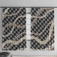 Black Aloha Hawaii Shell Lei Window Curtain Palaka Hebrew Cone Honey Cowrie Elegant Curves - Polynesian Pride