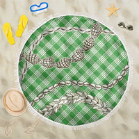 Green Aloha Hawaii Shell Lei Beach Blanket Palaka Hebrew Cone Honey Cowrie Elegant Curves - Polynesian Pride