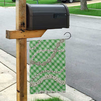 Green Aloha Hawaii Shell Lei Garden Flag Palaka Hebrew Cone Honey Cowrie Elegant Curves - Polynesian Pride