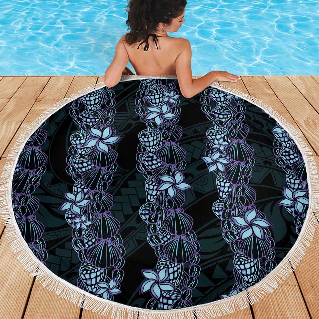 Purple Paradise Hawaii Shell Lei Beach Blanket Hawaiian Sunrise Shell Hebrew Cone Plumeria - Polynesian Pride