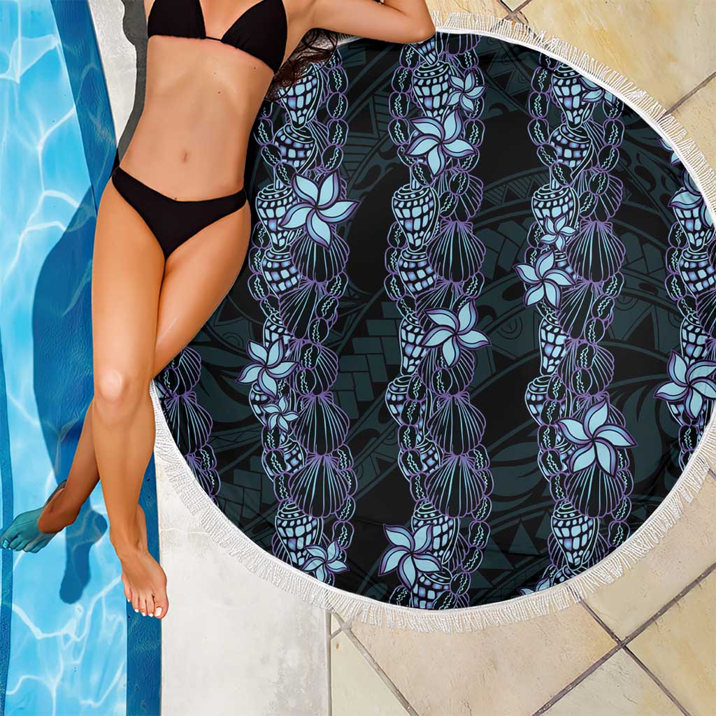 Purple Paradise Hawaii Shell Lei Beach Blanket Hawaiian Sunrise Shell Hebrew Cone Plumeria - Polynesian Pride