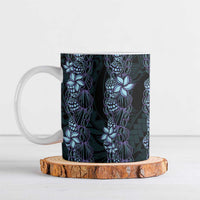 Purple Paradise Hawaii Shell Lei Ceramic Mug Hawaiian Sunrise Shell Hebrew Cone Plumeria LT14 Purple - Polynesian Pride