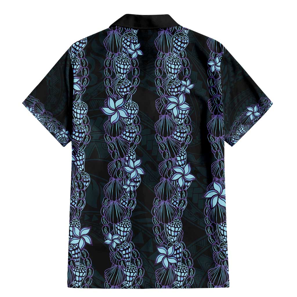 Purple Paradise Hawaii Shell Lei Family Matching Mermaid Dress and Hawaiian Shirt Hawaiian Sunrise Shell Hebrew Cone Plumeria - Polynesian Pride
