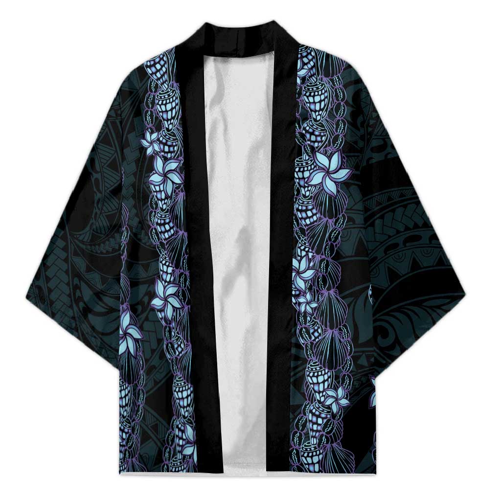 Purple Paradise Hawaii Shell Lei Kimono Hawaiian Sunrise Shell Hebrew Cone Plumeria - Polynesian Pride
