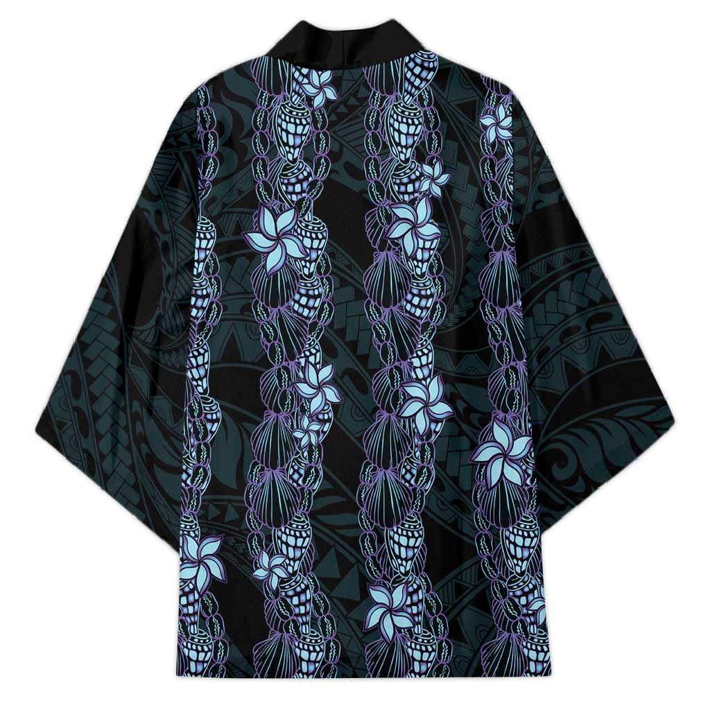 Purple Paradise Hawaii Shell Lei Kimono Hawaiian Sunrise Shell Hebrew Cone Plumeria - Polynesian Pride
