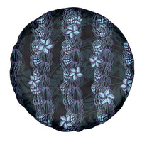 Purple Paradise Hawaii Shell Lei Spare Tire Cover Hawaiian Sunrise Shell Hebrew Cone Plumeria - Polynesian Pride