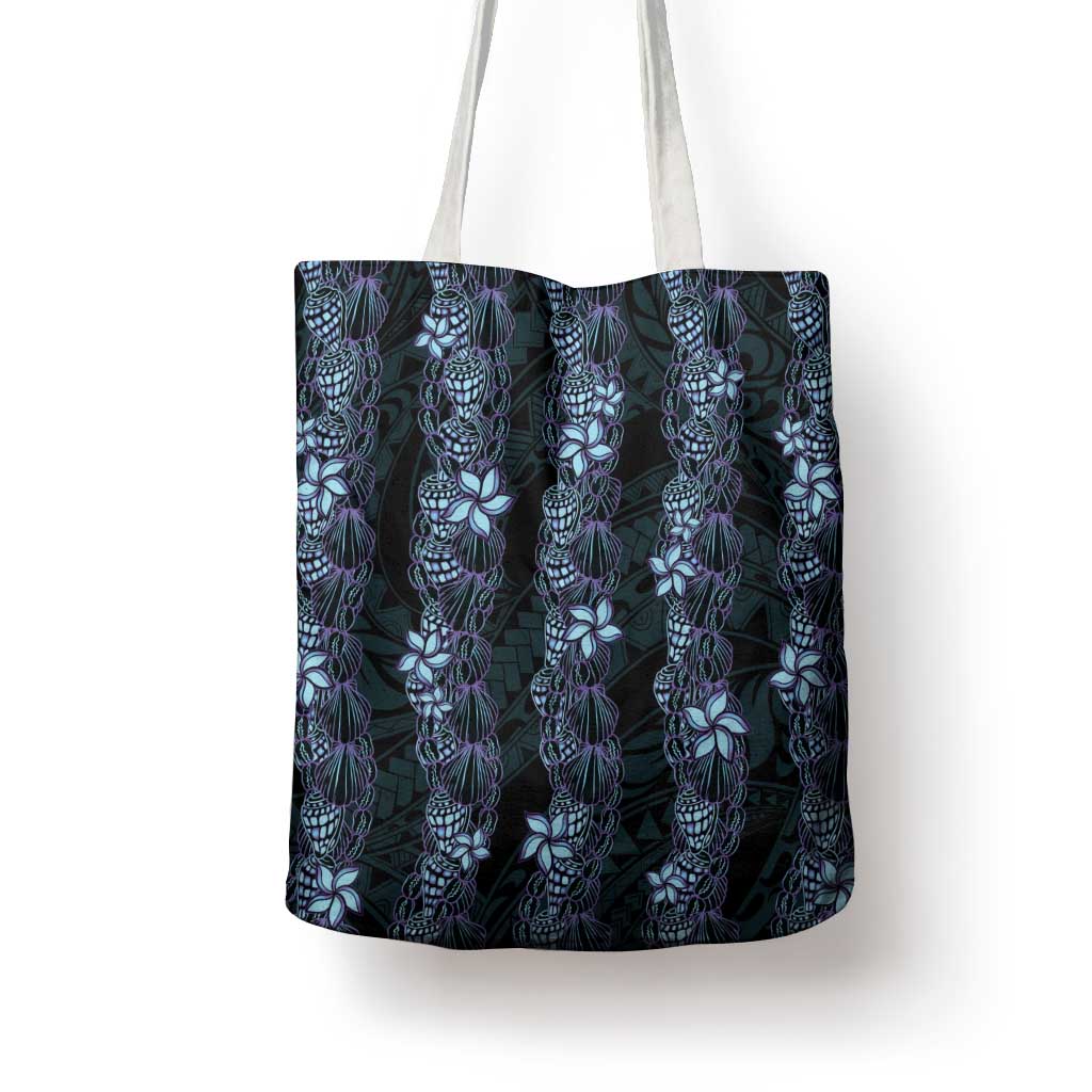 Purple Paradise Hawaii Shell Lei Tote Bag Hawaiian Sunrise Shell Hebrew Cone Plumeria - Polynesian Pride