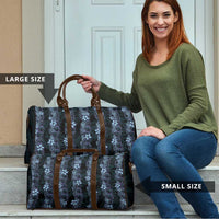 Purple Paradise Hawaii Shell Lei Travel Bag Hawaiian Sunrise Shell Hebrew Cone Plumeria - Polynesian Pride