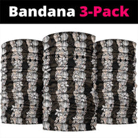 Black and Beige Hawaii Shell Lei Neck Gaiter Hawaiian Sunrise Shell Hebrew Cone Plumeria - Polynesian Pride