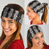 Black and Beige Hawaii Shell Lei Neck Gaiter Hawaiian Sunrise Shell Hebrew Cone Plumeria - Polynesian Pride