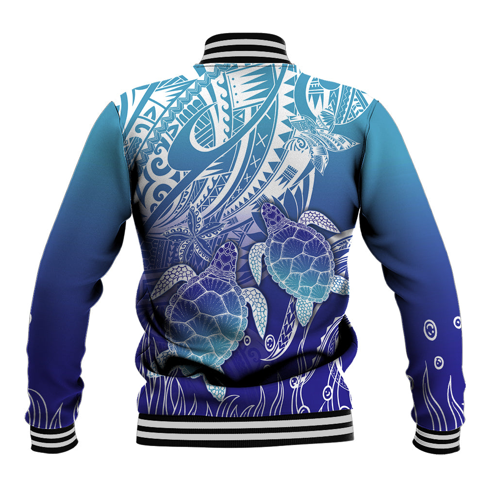 Polynesia Sea Turtle Baseball Jacket Happy Valentine Day Polynesian - Dark Cyan LT14 - Polynesian Pride