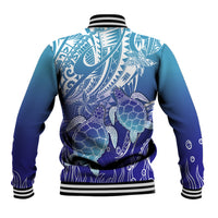 Polynesia Sea Turtle Baseball Jacket Happy Valentine Day Polynesian - Dark Cyan LT14 - Polynesian Pride