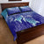 Polynesia Sea Turtle Quilt Bed Set Happy Valentine Day Polynesian - Dark Cyan LT14 - Polynesian Pride