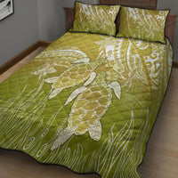 Polynesia Sea Turtle Quilt Bed Set Happy Valentine Day Polynesian - Gold LT14 - Polynesian Pride
