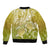 Polynesia Sea Turtle Sleeve Zip Bomber Jacket Happy Valentine Day Polynesian - Gold LT14 - Polynesian Pride