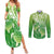 Polynesia Sea Turtle Couples Matching Summer Maxi Dress and Long Sleeve Button Shirt Happy Valentine Day Polynesian - Green LT14 Green - Polynesian Pride