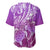 Polynesia Valentine Day Baseball Jersey Polynesian Sea Turtle Purple Version LT14 - Polynesian Pride