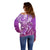 Polynesia Valentine Day Off Shoulder Sweater Polynesian Sea Turtle Purple Version LT14 - Polynesian Pride