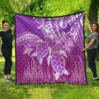 Polynesia Valentine Day Quilt Polynesian Sea Turtle Purple Version LT14 - Polynesian Pride