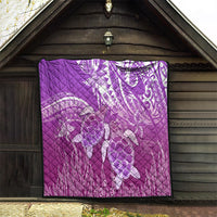 Polynesia Valentine Day Quilt Polynesian Sea Turtle Purple Version LT14 - Polynesian Pride