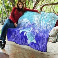 Polynesia Valentine Day Quilt Polynesian Sea Turtle Turquoise Version LT14 - Polynesian Pride