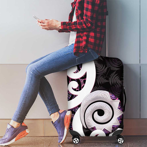 New Zealand And Cook Islands Luggage Cover Together - Paua Shell LT8 main image 1