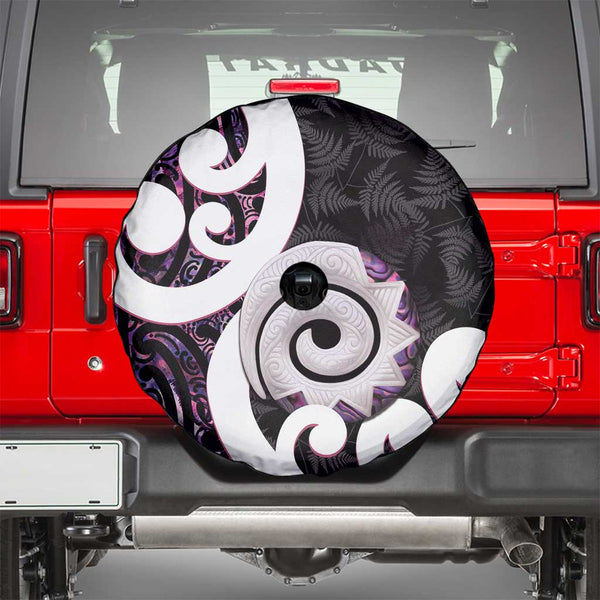 New Zealand And Cook Islands Spare Tire Cover Together - Paua Shell LT8 main image 0