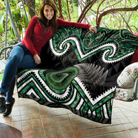 Koru Pounamu Aotearoa Quilt Maori Paua Shell Mix Silver Fern