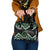 Koru Pounamu Aotearoa Shoulder Handbag Maori Paua Shell Mix Silver Fern
