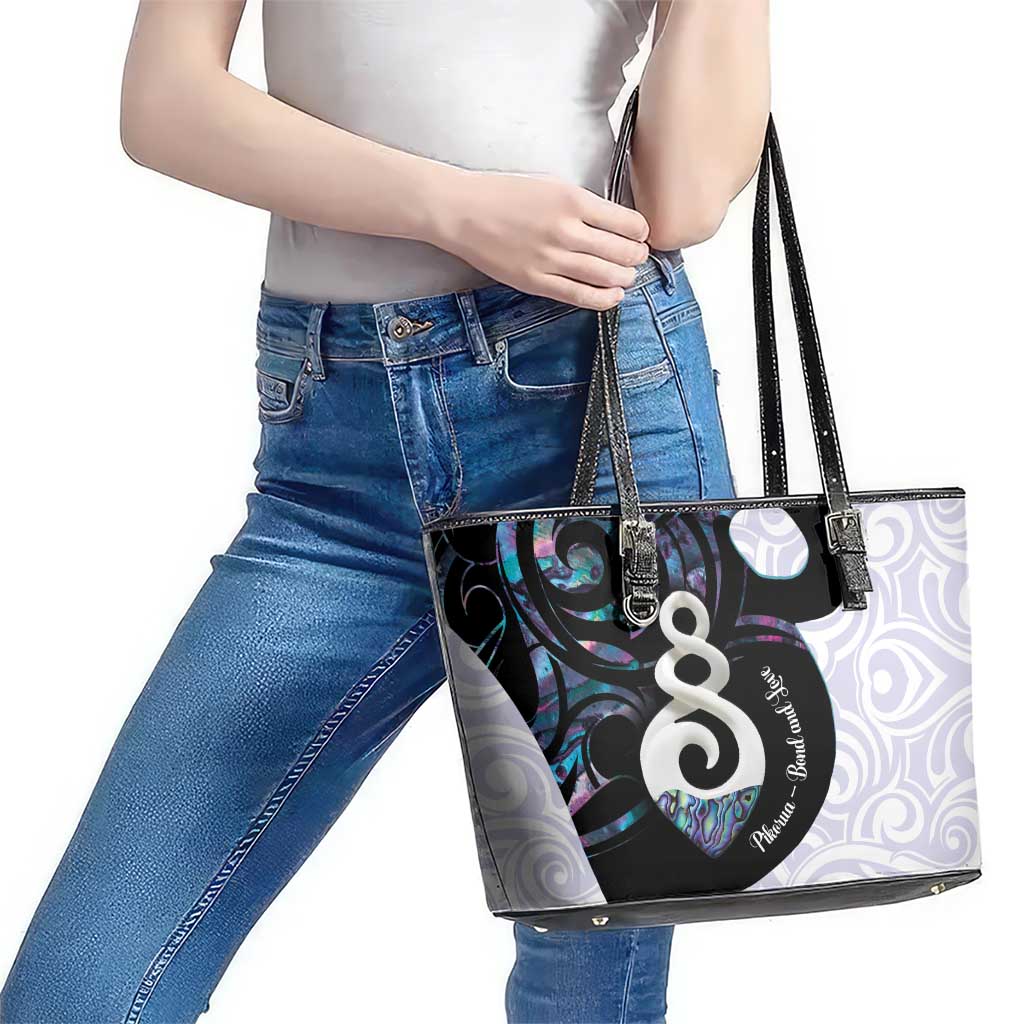 Aotearoa Pikorua Leather Tote Bag NZ Twist - Bond And Love