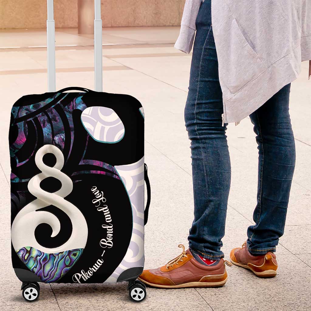Aotearoa Pikorua Luggage Cover NZ Twist - Bond And Love LT14 White - Polynesian Pride