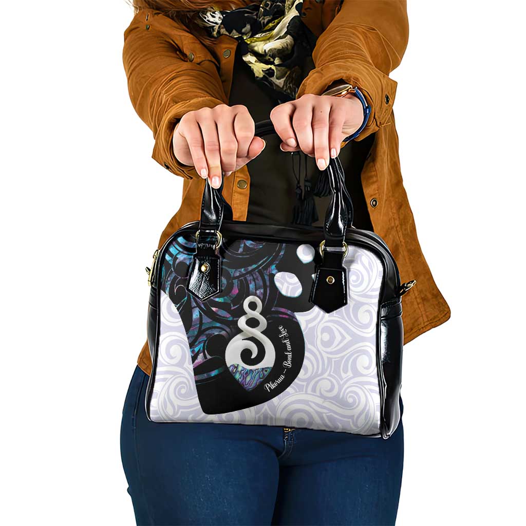Aotearoa Pikorua Shoulder Handbag NZ Twist - Bond And Love LT14 One Size White - Polynesian Pride
