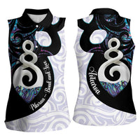 Aotearoa Pikorua Women Sleeveless Polo Shirt NZ Twist - Bond And Love