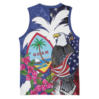 United States Guam Basketball Jersey USA Eagle Guahan Seal Bougainvillea - Polynesian Pride