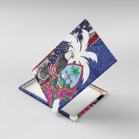 United States Guam Canvas Wall Art USA Eagle Guahan Seal Bougainvillea - Polynesian Pride