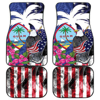 United States Guam Car Mats USA Eagle Guahan Seal Bougainvillea - Polynesian Pride